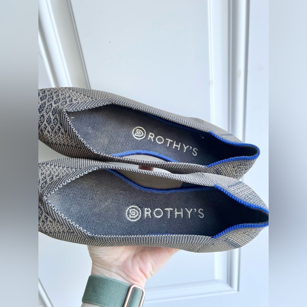Rothy’s The Point Flats RARE Walnut Python Print - Picture 7 of 9